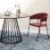 Stefany chair, 515 × 600 × 785 mm, velor, wine color