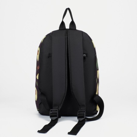 School backpack "Avocado", 27x14x38, lightning department, n/pocket, black color-5