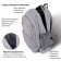 Brauberg High School backpack, 3 departments, "fog", light gray, 46x31x18 cm, 270762