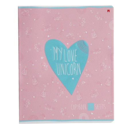 Notebook of 48 sheets in the My Love cage, cover coated cardboard, selective UV-keys, congructor, mix-2