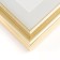 Photo frame Plastic "Gala" 15x20 cm, gold (plastic screen)