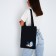 Bag Schoper "Cat in a suit", 35x0.5x40 cm, Department without lightning, without lining, black