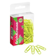 Office paper clips 28 mm, 100 pcs, Erichkrause 