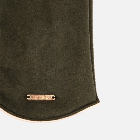 Gloves are female, dimensionless, without insulation, khaki color-3