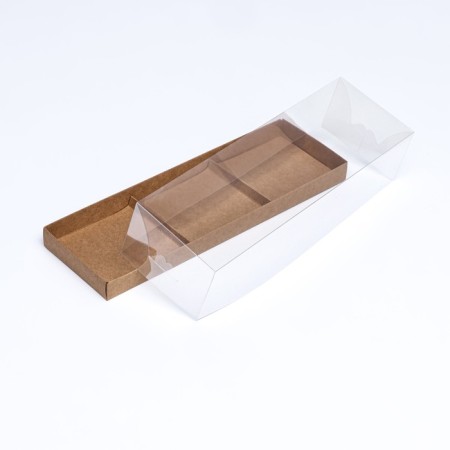 Box for mousse cakes 3 pieces, 26x8.5x6 craft-3