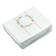 Polymer clay 50g "Calligrata" Snow marble with sparkles by mother of pearl