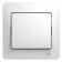 See Glossa switch, 10 A, 1 key, IP20, hidden, white, GSL000112