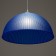 Bayerlux suspension Bayerlux "Wave" E27 15W blue 40x40x18 (+60) cm