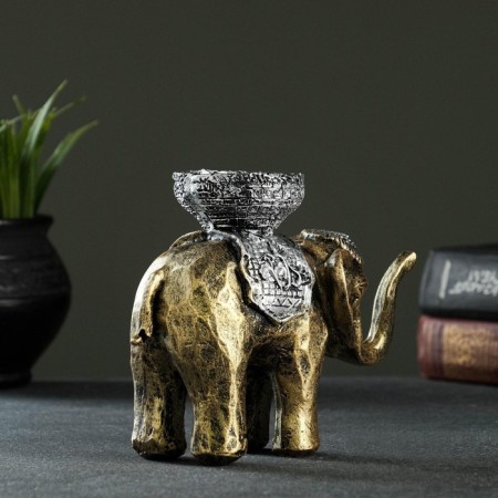 Climb "Elephant", gold 13x19 cm, for a candle d = 4 cm-6
