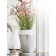 Decorative vase "Contrast", 14 × 14 × 30 cm, white color with silver