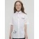 Blouse for girls, height 122 cm, white color