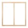 Piece for canvas Calligrata, 1.8 x 70 x 70 cm, frame width 36 mm, pine