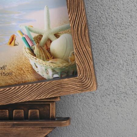 Multipher "Ship" in 3 photos, 10x15 cm, plastic, col. bronze-1