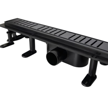 Comforty CF6ADB50 drainage groove, plastic, 500mm with a grille, black matte-1