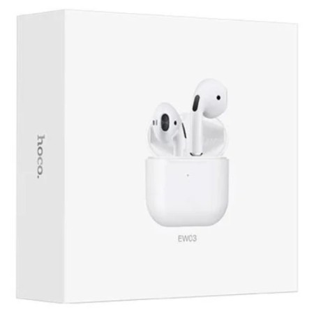 Hoco EW03, TWS, wireless headphones, inserts, BT 5.1, 30/200 mAh, white-6