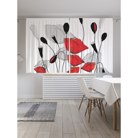 Photostes "Flower kiss", Saten, size 145x180 cm, 2 pcs