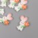 Decor for creativity plastic "Bunny holds a flower" set 6 pcs 2.5x1.5x1 cm
