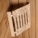 Layer wooden corner flat "Russian patterns" 29.5x27.5x6 cm