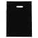 Polyethylene package with a cut handle, black 30-40 cm, 70 μm