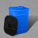Barrel-bark bar “Assistant”, 250 l, neck 61 cm, with a lid, mix