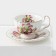 Service Service Spring, 12 objects: 6 mugs 220 ml, 6 saucers d = 15 cm, white color
