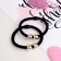 Hair gum "Absolute" (set 2 pcs) two beads, black