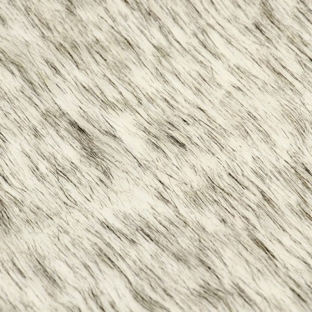 Lock "Mech" on a knitted basis, 100 × 150 cm, white color with gray-1