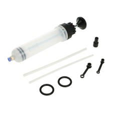 A syringe for replacing technical fluid in a car, 200 ml