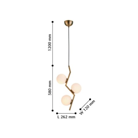 Suspension Beliebt 120 mm, G9 120W-2