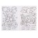 Training coloring for numbers and figures “for a girl”, size - 14.8 × 21 cm, 8 p.
