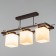 Chandelier 2731/3 E27 40W brown-chromium 50x27x28 cm Bayerlux