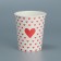 A glass for flowers "Heart", 250 ml