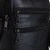 Male bag on lightning, long belt, black color