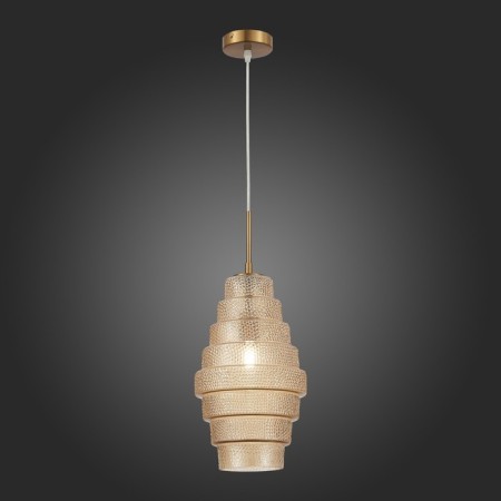 STL LUCE Sus. SL1001.203.01. Rexite. 1x40 watts, E27, 21x21x36 cm, brass color-4