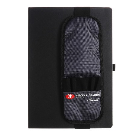 Penal for graphics on the elastic band ZXK "Sonnet", 100 x 270 mm, for 6 items, textile-6