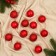 Set of balls plastic D-5 cm, 12 pcs "Agnet" Disco, Red