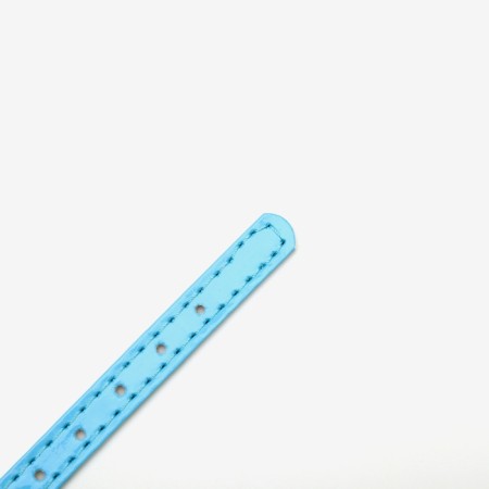 A collar with round rhinestones, 28 x 1 cm, Osh 21-25 cm, arts. The skin, blue-4