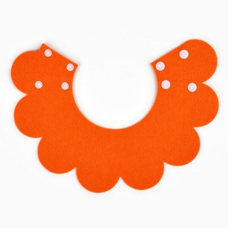 Soft collar for animals Fright, orange cent, size m-2