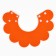 Soft collar for animals Fright, orange cent, size m