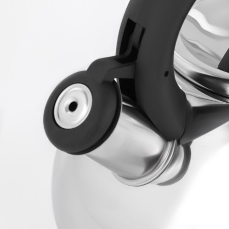 A kettle with a stainless steel whistle “Quantum”, 2.8 l, fixed handle, chrome color-2
