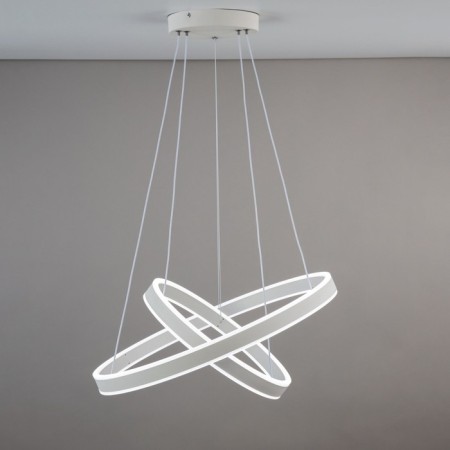 Suspended Citilux “duet” CL719640, 60x60x17 cm, 1x108W, LED, white color-18