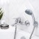 Bath mixer RMS SL86-009, single-leaf, shower set, cast surgery, wall, chrome 442504