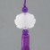 Textile suspension, plastic "Brush. Lotus" Violet 1.2x2.7x14.5 cm