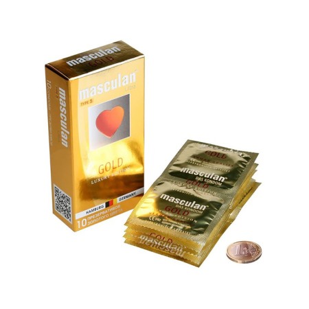 Masculan Ultra 5 condoms, gold, 10 pcs.-2