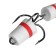 Bait jig Lucky John Pennon No. 25, white, red in a blister