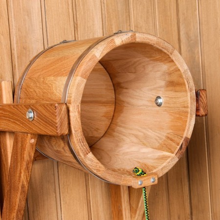 Oak pouring device, 15l, stainless hoop-3