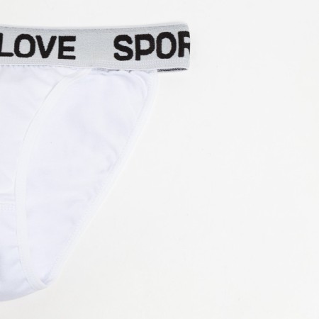 Cowards of women's tanga, white color, size 46-6