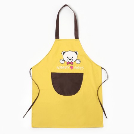 Apron Children's Ethel Bear 44*60cm, col. yellow, 100% p/e-1