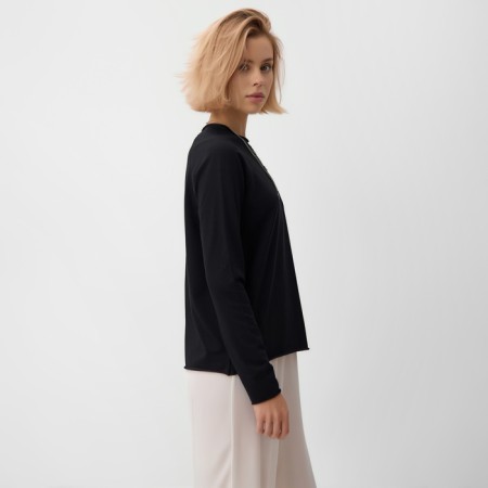 Jumper (Longsliv) Women's Minaku: Minaku: Basic Line Collection, Black Rr. 44 color-3