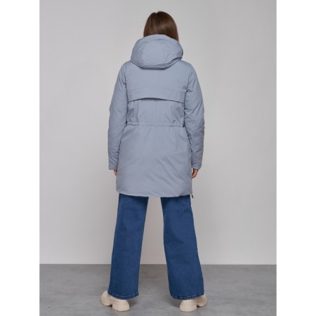 Winter jacket female, size 50, blue color-3